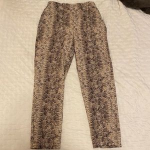 Snake skin dress pants from madewell- size 2
